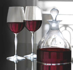 wine glass wine decanter